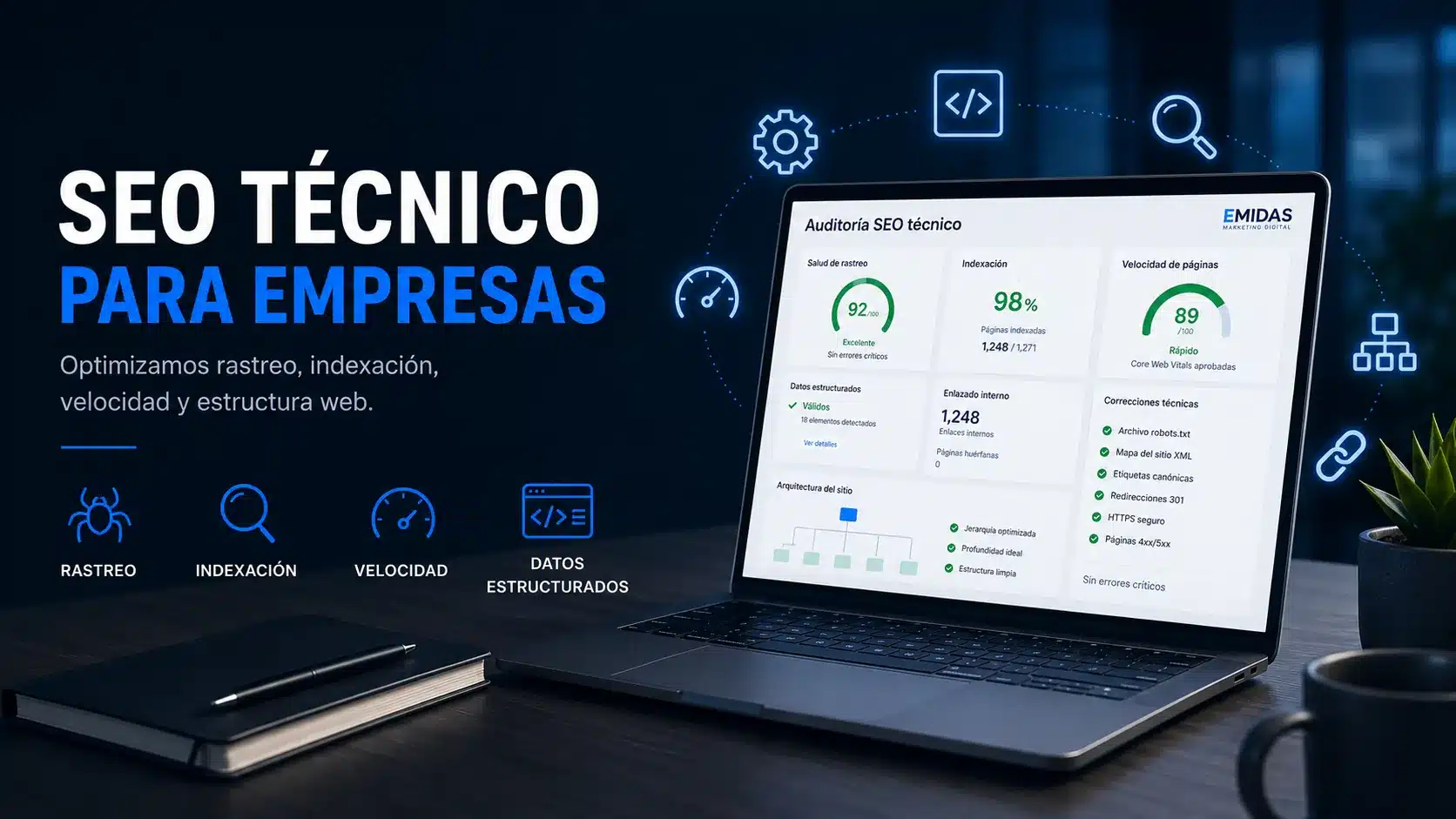 SEO técnico para empresas 1 Agencia de posicionamiento SEO