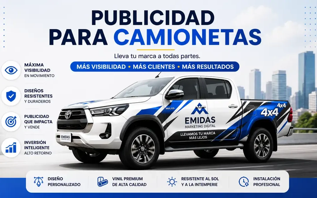 Publicidad para camionetas: cómo atraer más clientes con SEO, Google Ads y redes sociales