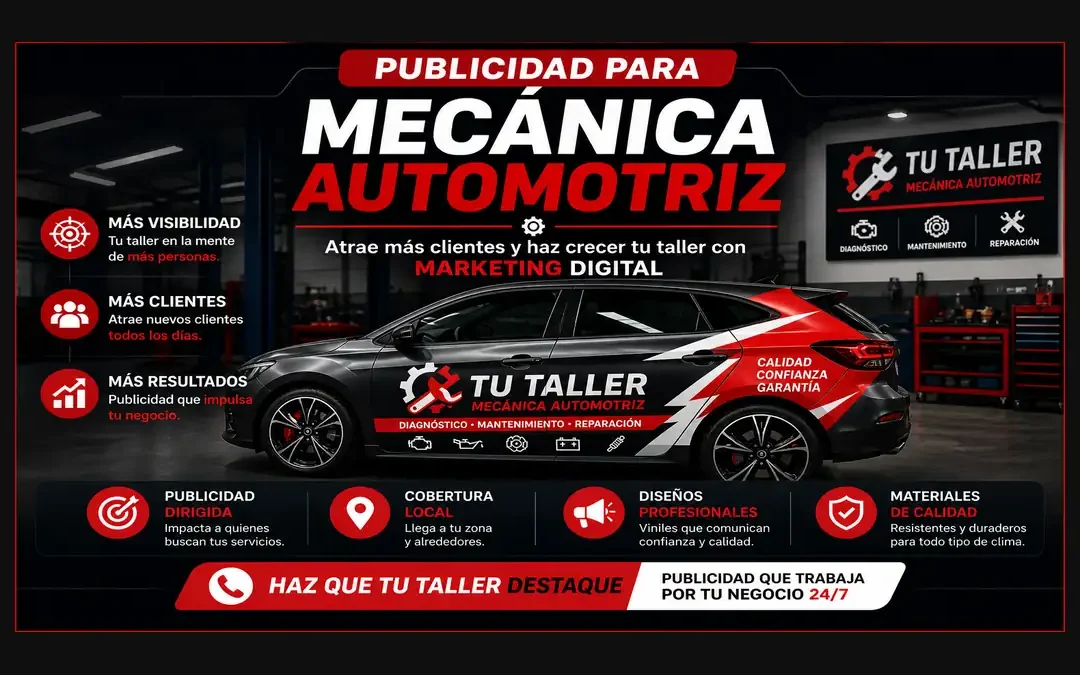 Publicidad para mecánica automotriz: cómo atraer más clientes con SEO, Google Ads y redes sociales