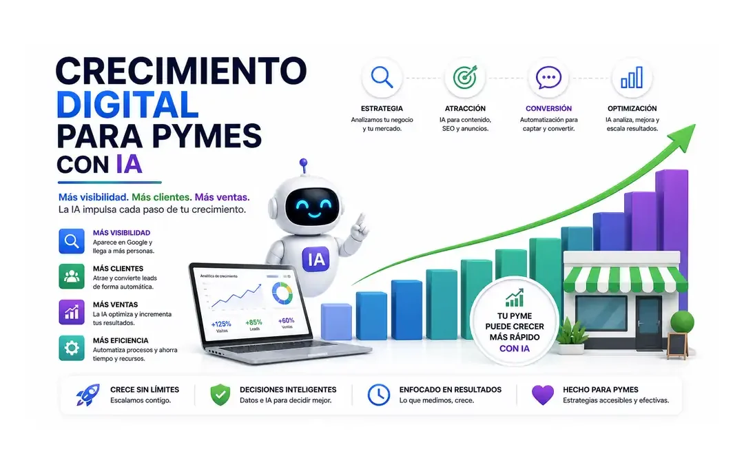 Crecimiento digital para pymes con IA en Perú 2026
