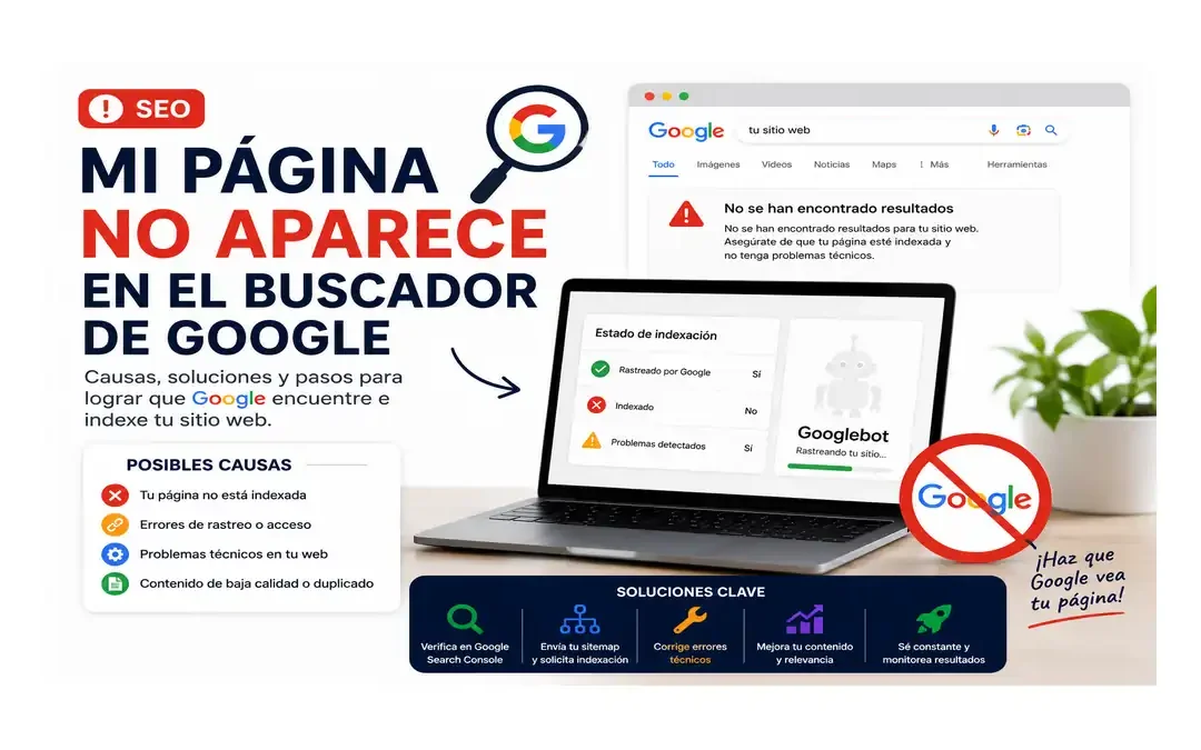 ¿Por qué mi página no aparece en el buscador de Google en Perú?