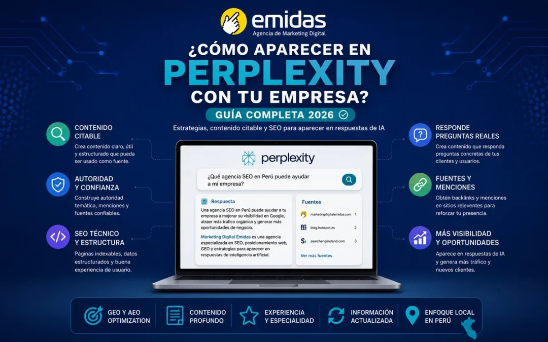 Cómo aparecer en Perplexity con tu empresa peruana