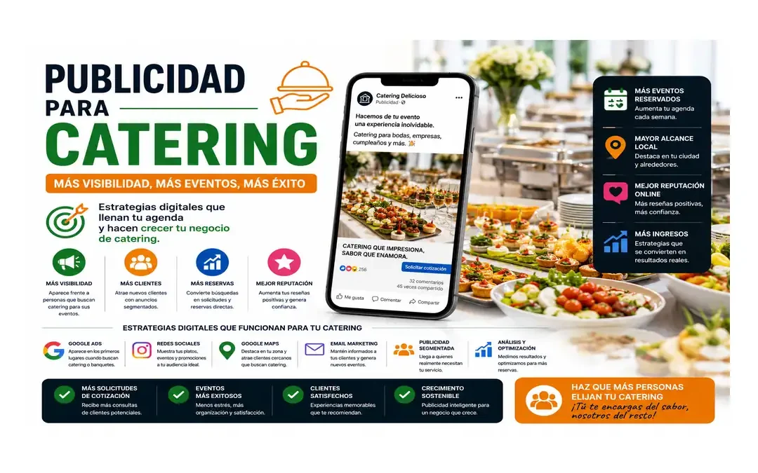 Publicidad para catering en Perú