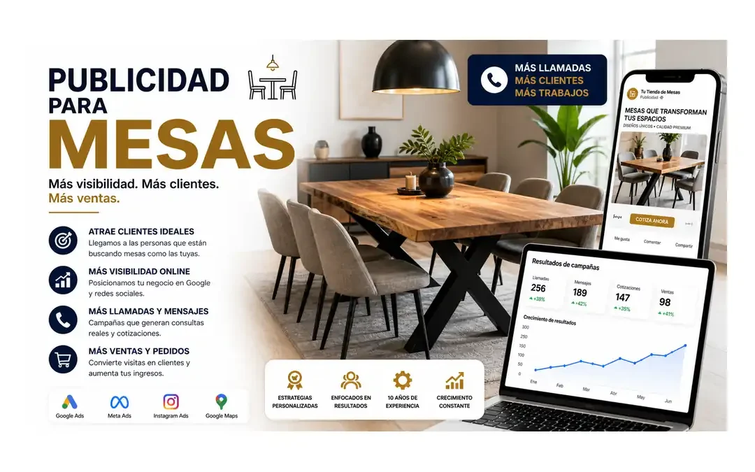 Publicidad para mesas Perú