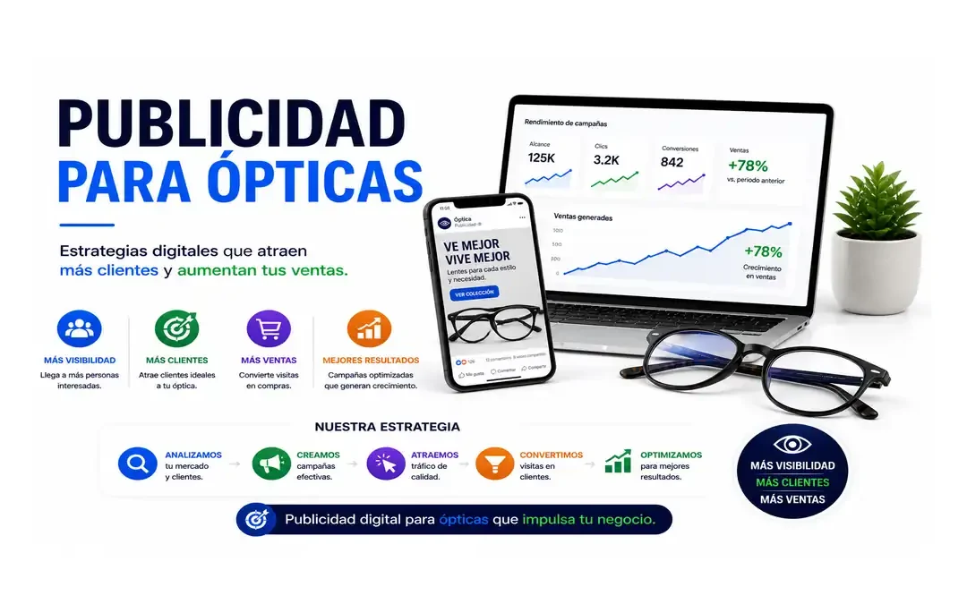 Publicidad para ópticas 2026