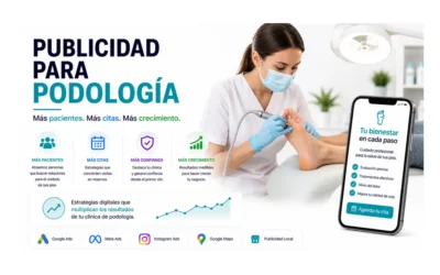 Publicidad para podología: cómo atraer más pacientes con SEO, Google Ads y redes sociales